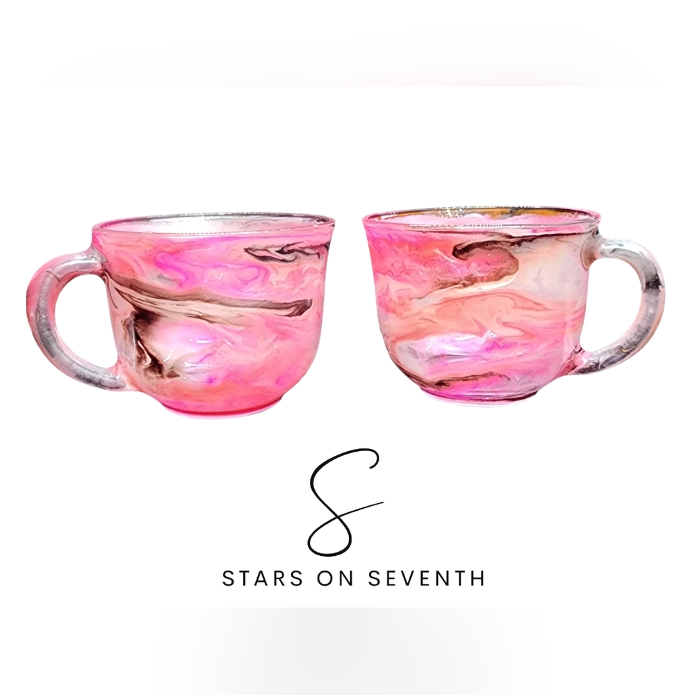 Sweet Pea/ 20oz Glass Coffee Cups - Picture 3 of 3
